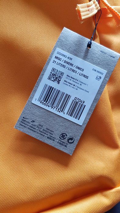 Nowy Plecak Nike Elemental Vivid Orange