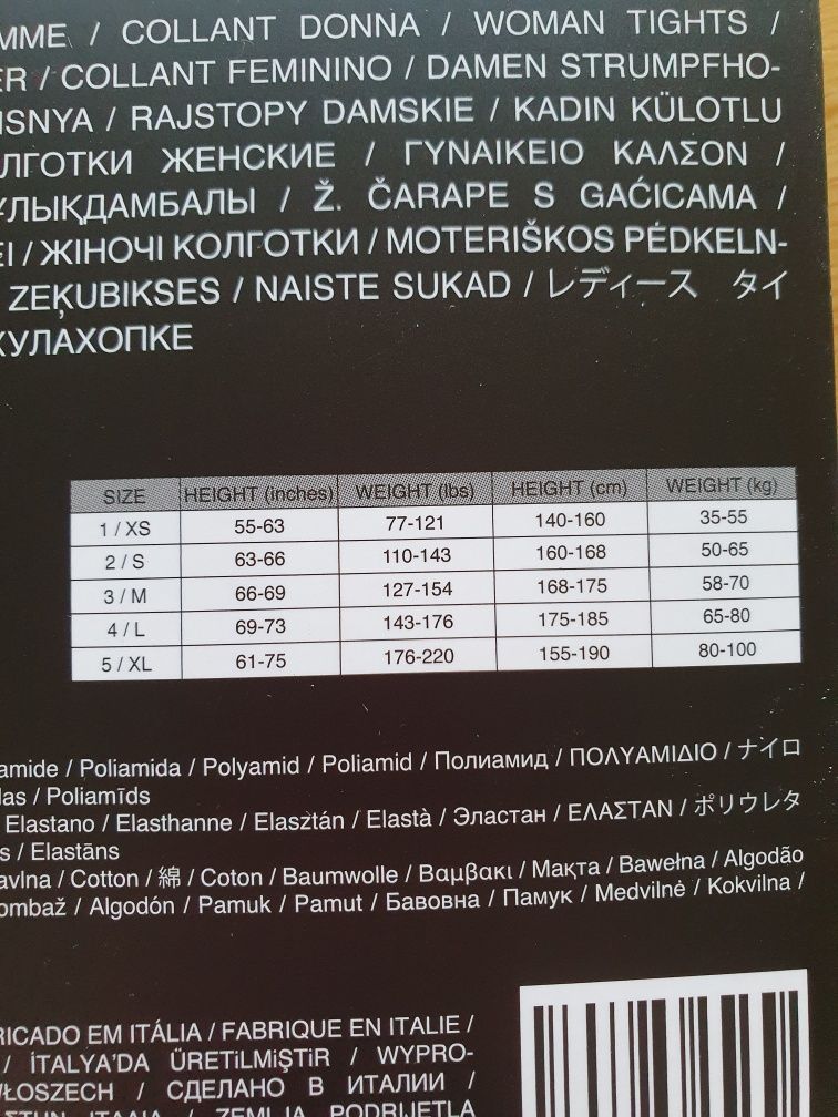 Nowe rajstopy Calzedonia m/l czarne dżety special edition