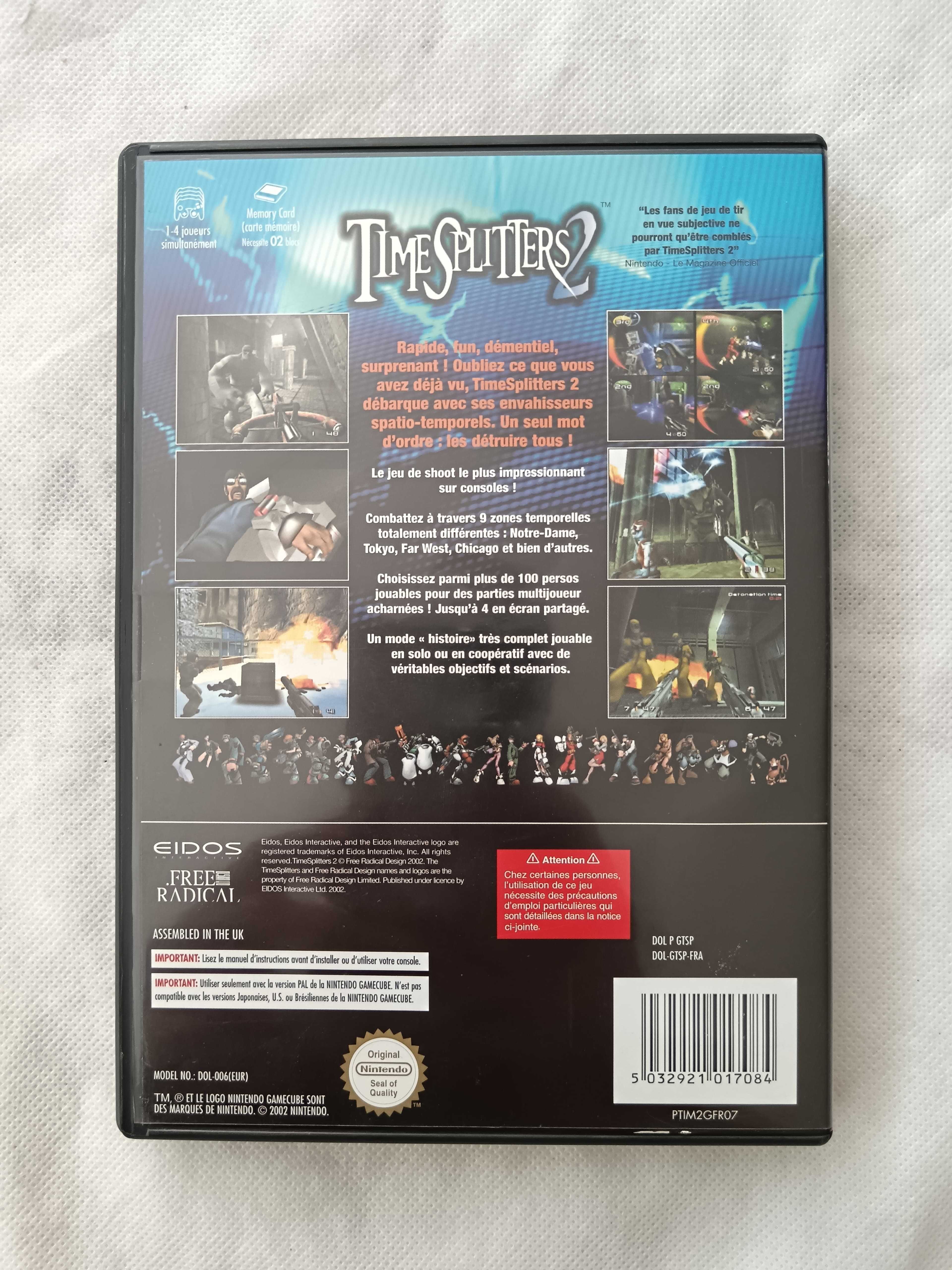 Time Splitters 2 [Nintendo GameCube, 2002] Complete - Authentic - FR