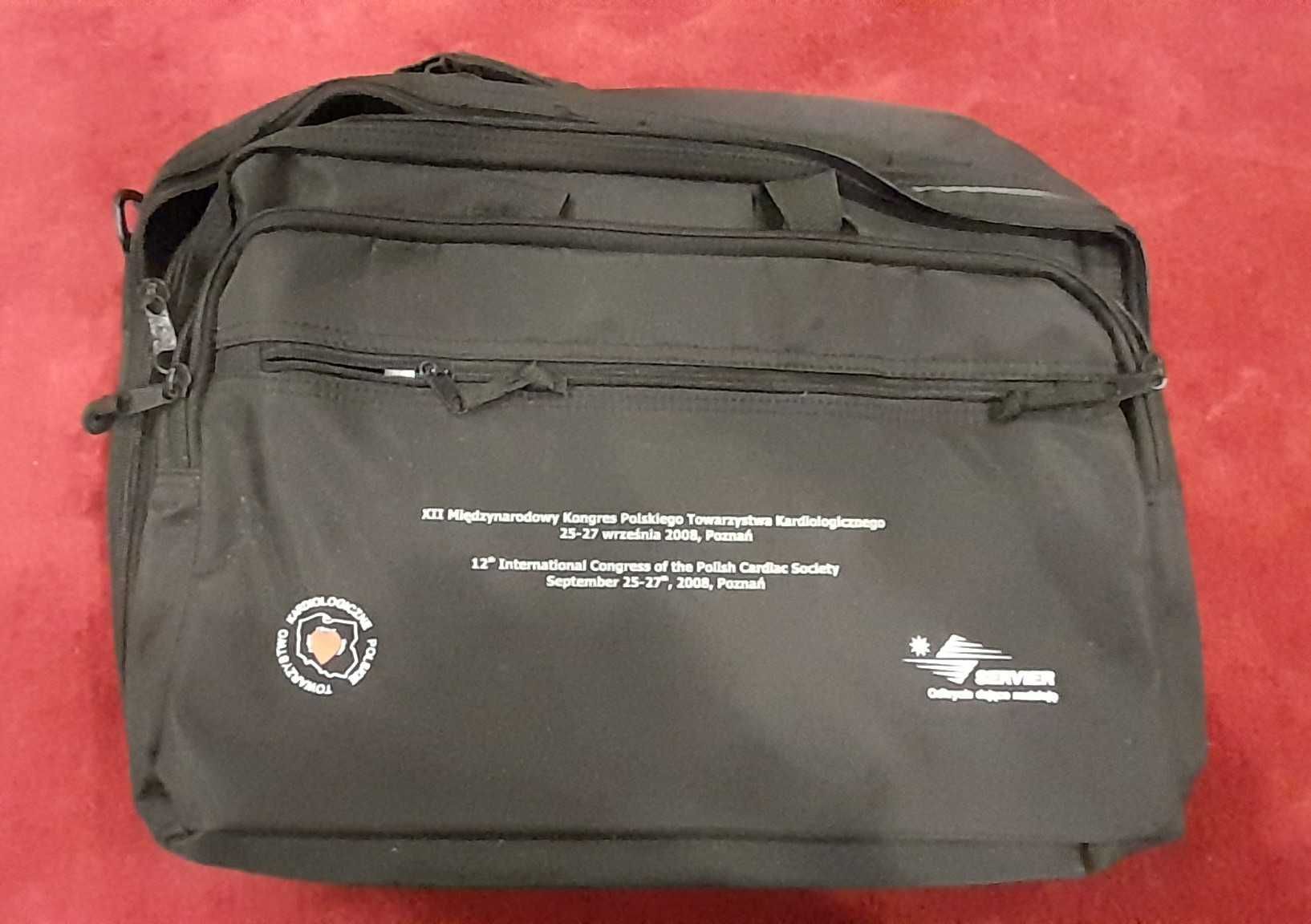 Torba na 2 laptopy czarna 40cmx35cm