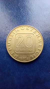 Stare monety  20 szyling 1985 Austria