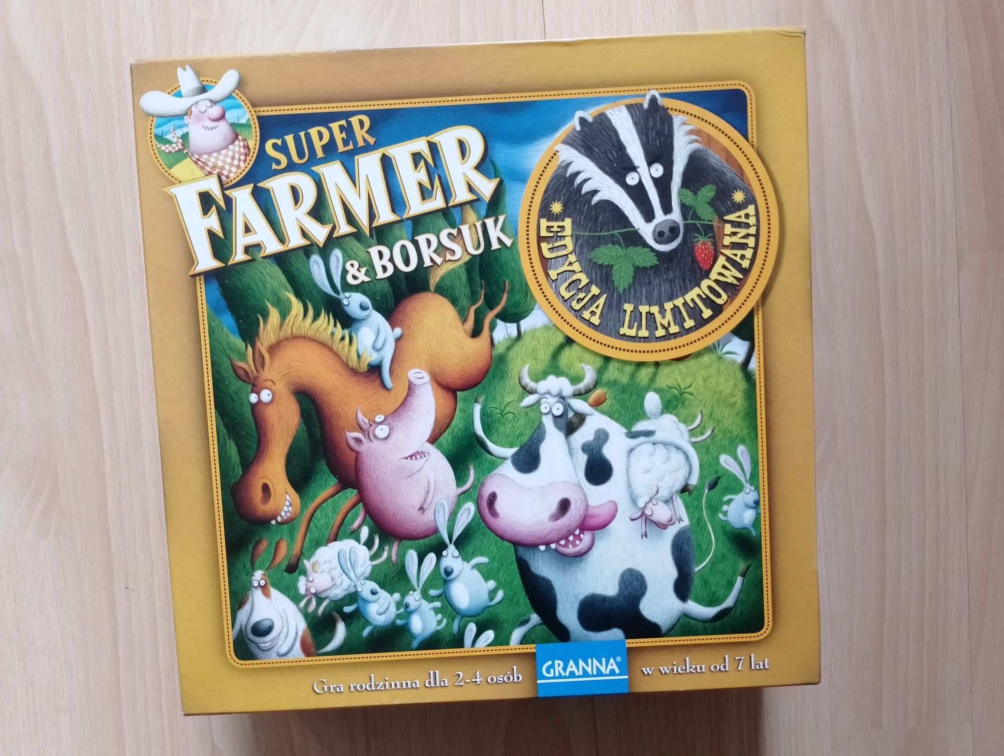 Super farmer i borsuk stan bardzo dobry