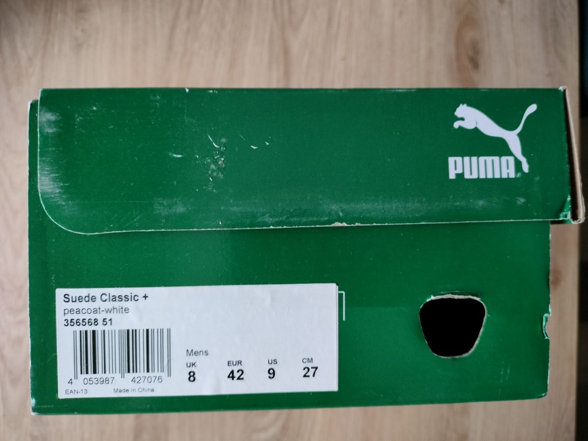 Buty Puma Suede classic + peacot white EUR 42