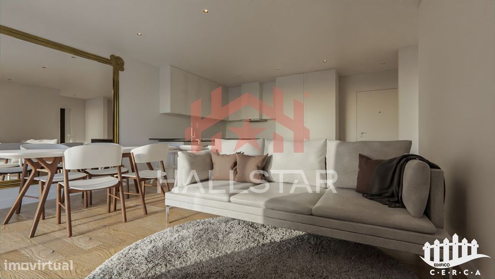 Apartamento T1 / Em Construção / Cozinha Equipada / Aparcamento / Boa