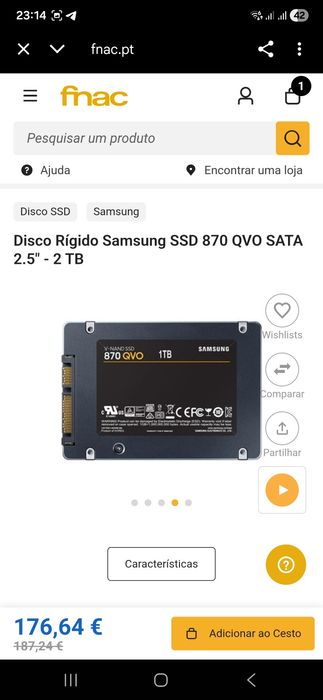 Disco rígido Samsung 2TB