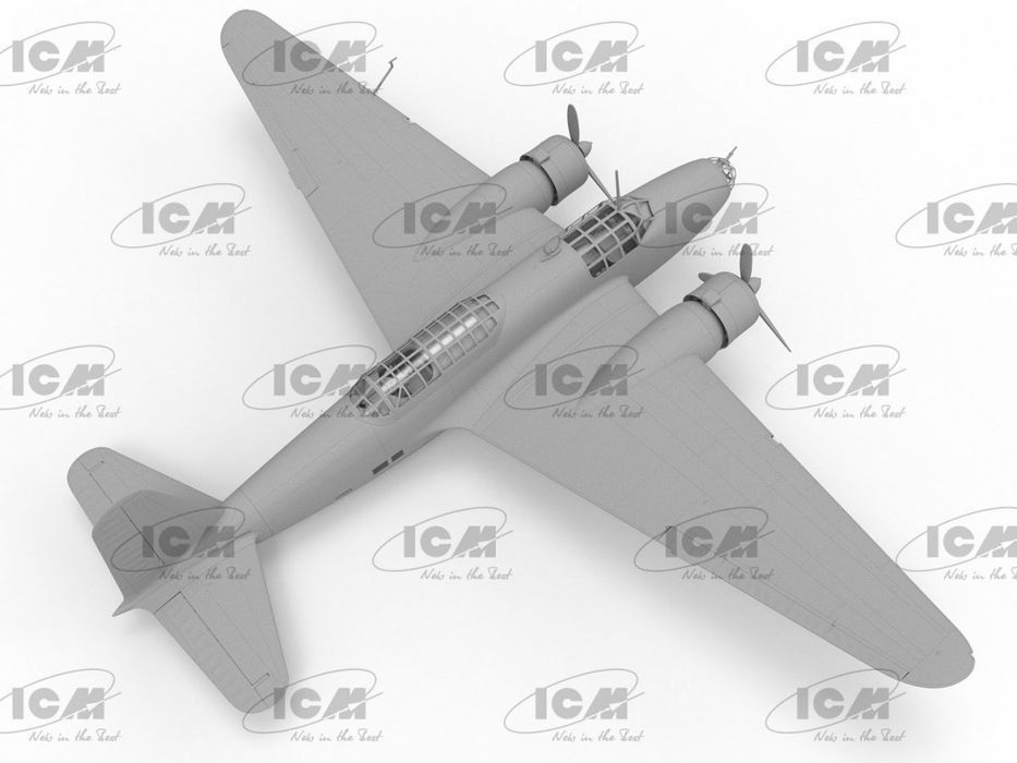 ICM 72205 Ki-21-Ia 'Sally' Japanese Heavy Bomber 1/72 model do sklejan