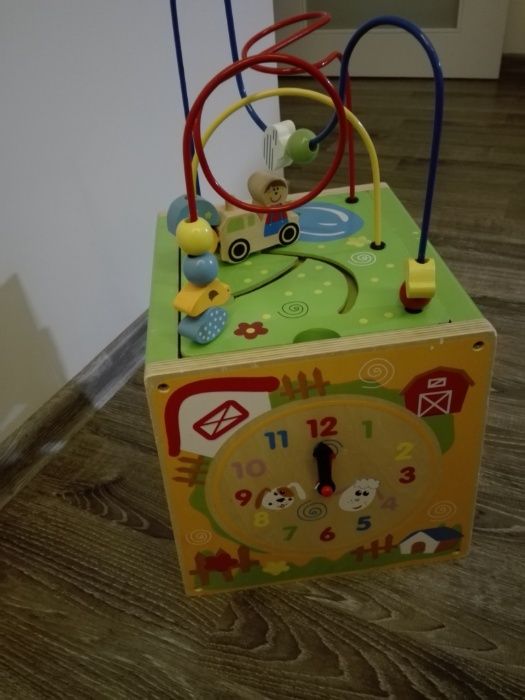 Kostka Edukacyjna Drewniana dla dzieci Eichhorn