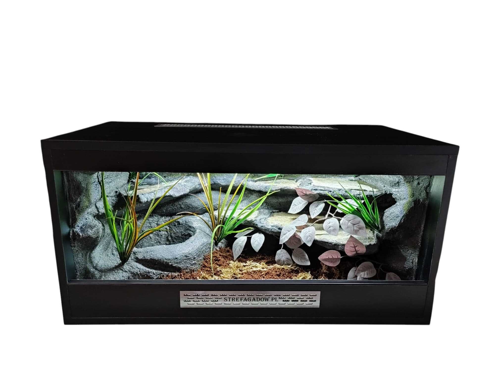 Terrarium tropikalne nr742 80/40/40 dla węża boa pyton DOSTĘPNE
