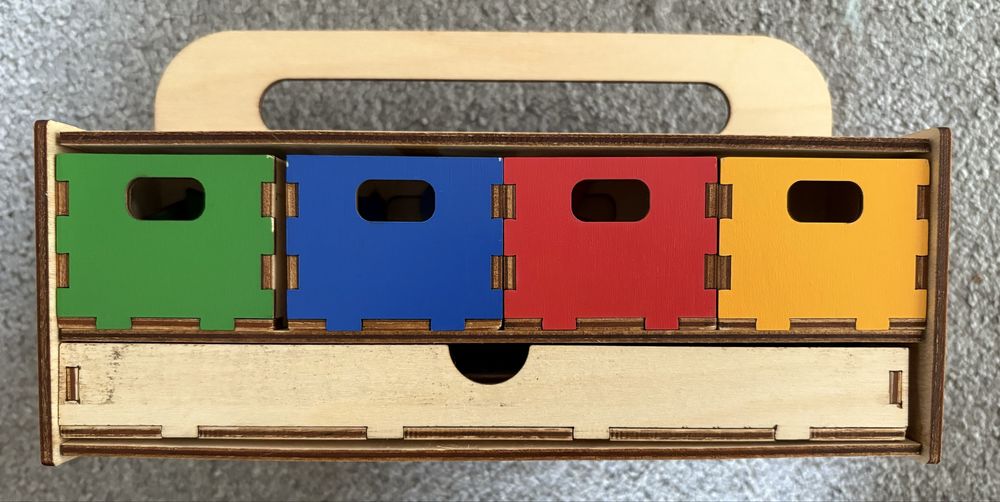 Sorter układanki lewopółkulowe Montessori