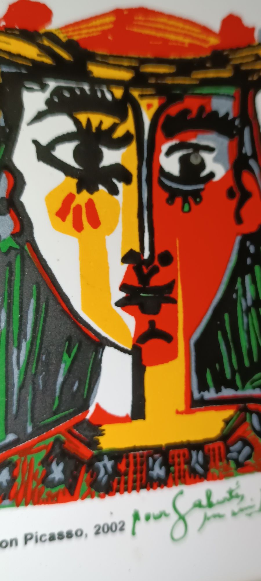 Raro e antigo azulejo Paulo Picasso de 2002 SUCCESSION Ceramic Art