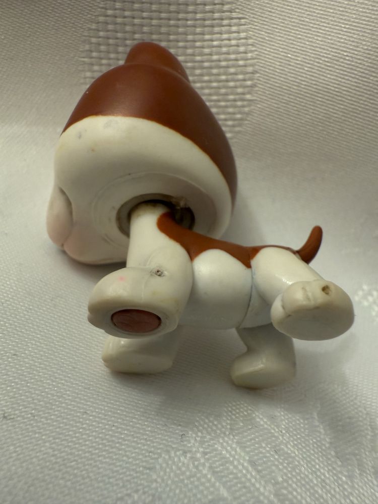 Littlest Pet Shop Bull Terrier Dog LPS #154 czerwony magnes unikat