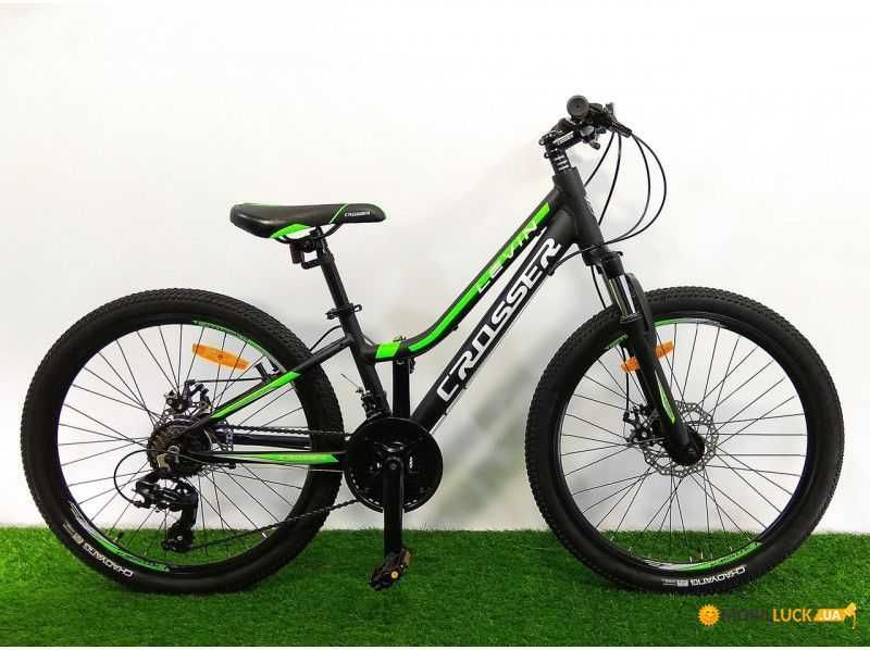 подростковый велосипед алюминий Crosser Nio Levin 24 26 Shimano