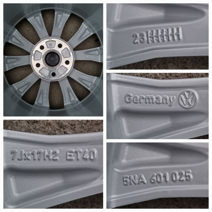Koła Zimowe Alu 17" VW Tiguan II 2 5x112 SuperStan 2023r. Oryginalne