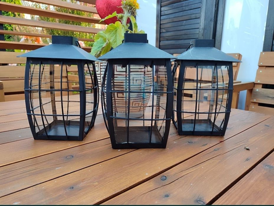 Metalowe lampiony 3szt.