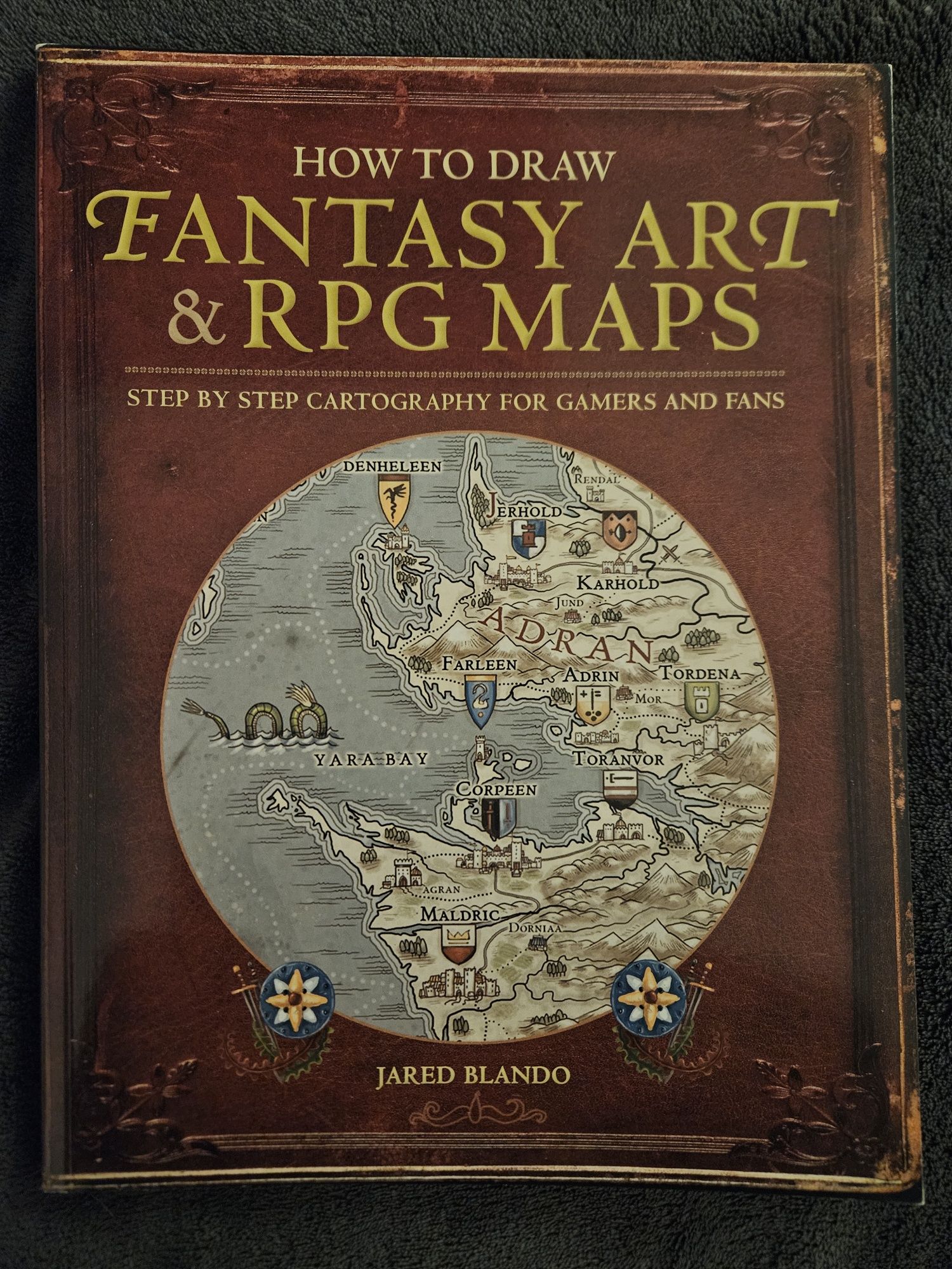 [NEW] How to Draw Fantasy Art & RPG Maps, Jared Blando + map sheets