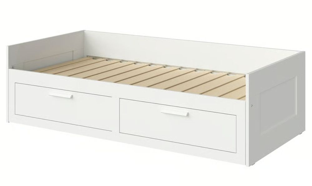 Day-bed frame with 2 drawers