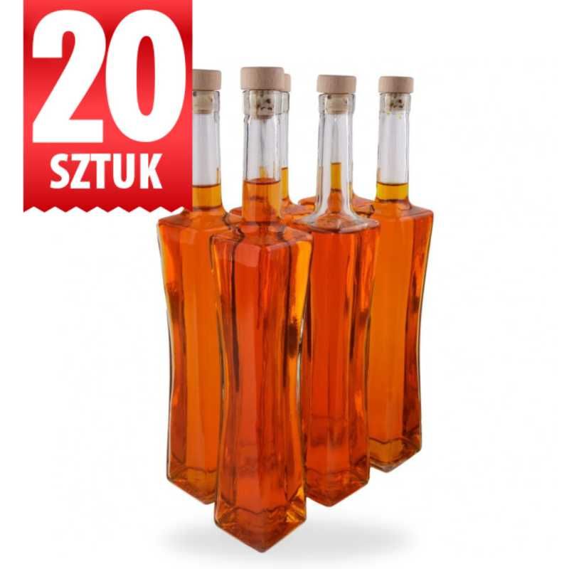 20 sztuk Butelka na nalewkę likier Magnum 500 ml