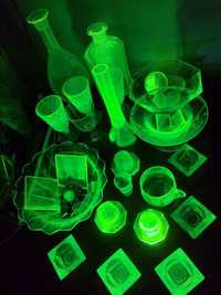 Урановое стекло Uranium glass скло ЖС-19 ЗС7 рюмка урановая люстра СБТ