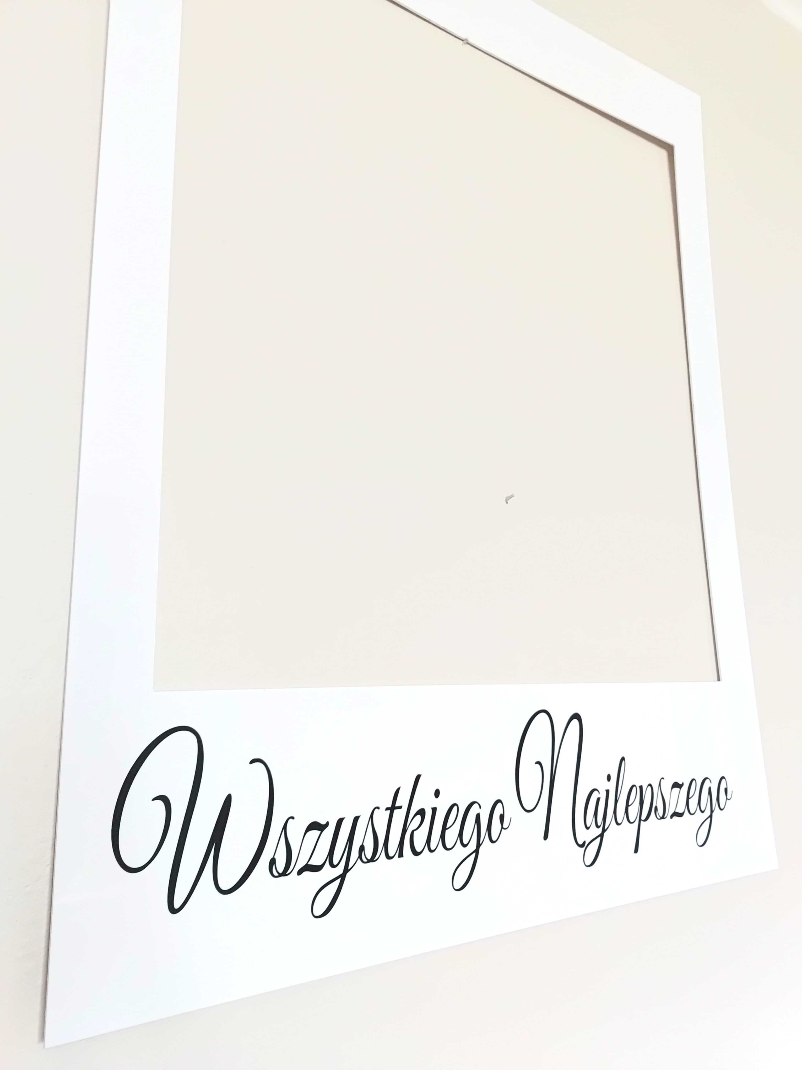 Polaroid ramka do zdjęć na przyjęcia urodzinowe - wynajęcie