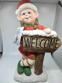 Figurka Elf świąteczna Welcome2- 34 cm