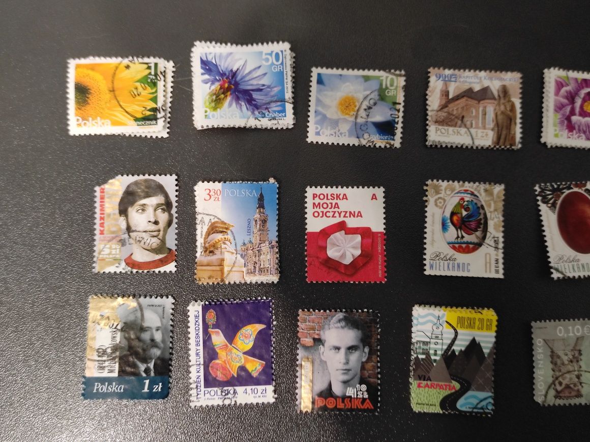 Znaczki pocztowe - kolekcja - 36 sztuk