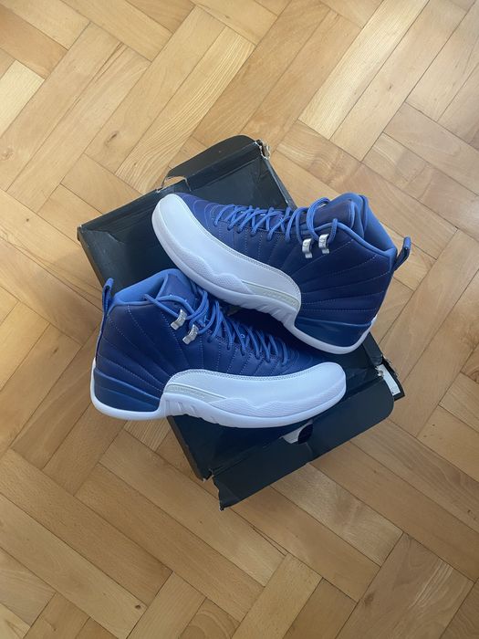 air jordan 12 retro indigo 2020 us9 nowe flu game playoffs taxi
