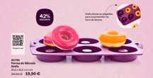Forma de Silicone Donuts Tupperware Novo