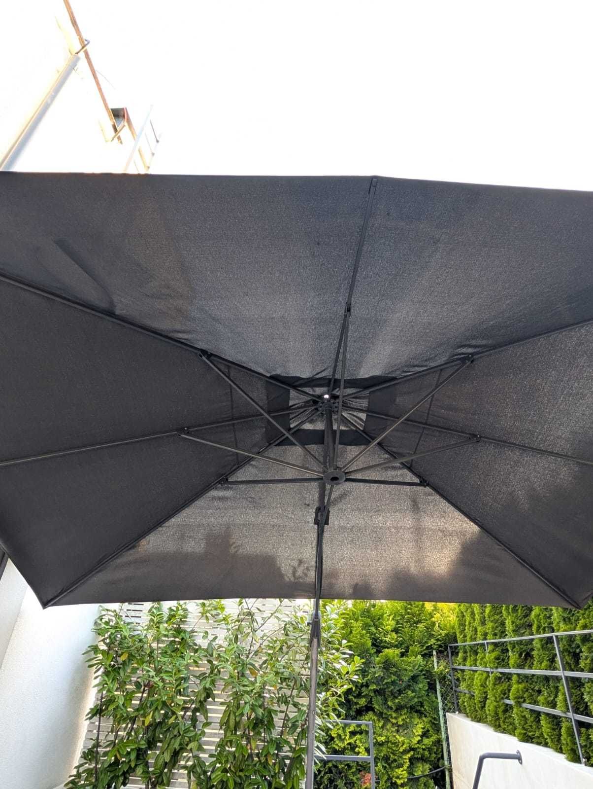 Parasol ogrodowy CHALLENGER 3mx4m z bazą i pokrowcem