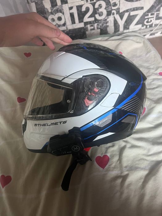 Шолом MT atom sv opened b7 gloss pearl blue xl