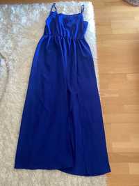 vestido azul comprido tamanho s