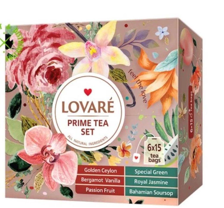 Lovare Zestaw  Prime Tea 6 smaków 90 t