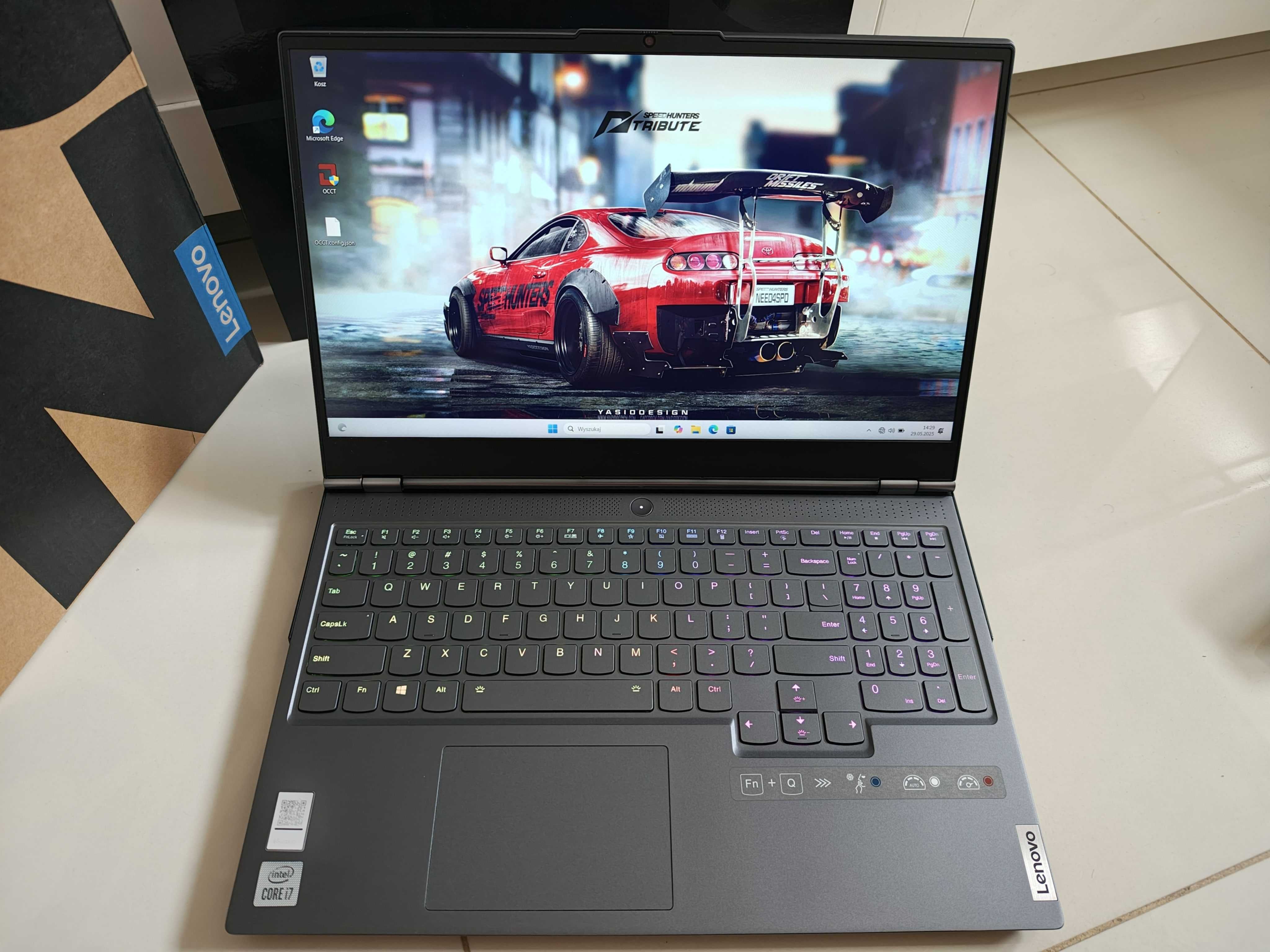 GAMINGOWY Laptop LENOVO 15.6"240Hz i7 12x5.00Ghz,20GBDDR4,RTX2070-8GB