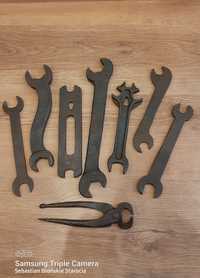 Stare już antyczne klucze narzędziowe komplet vintage prl