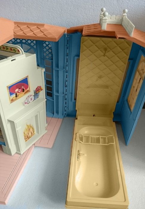 Domek Barbie kompletne umeblowanie! dźwięki 1998 MATTEL