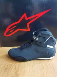 Niskie buty motocyklowe Alpinestars Sektor Black/White roz. 41