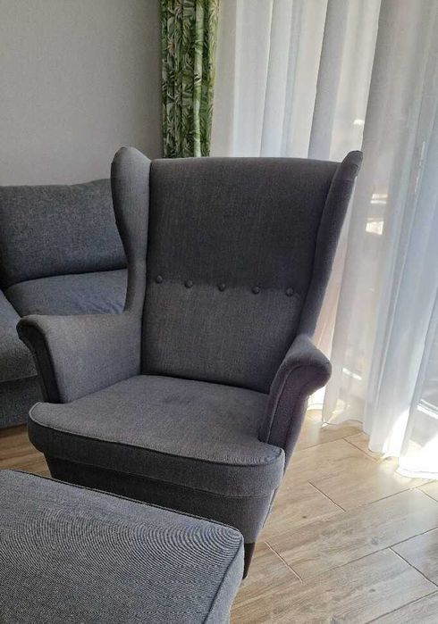 Fotel IKEA Strandmon USZAK bez podnóżka