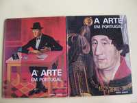 A Arte em Portugal - 2 Volumes de Flórido de Vasconcelos