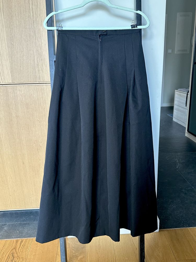 Długa czarna spódnica Vintage witchy S