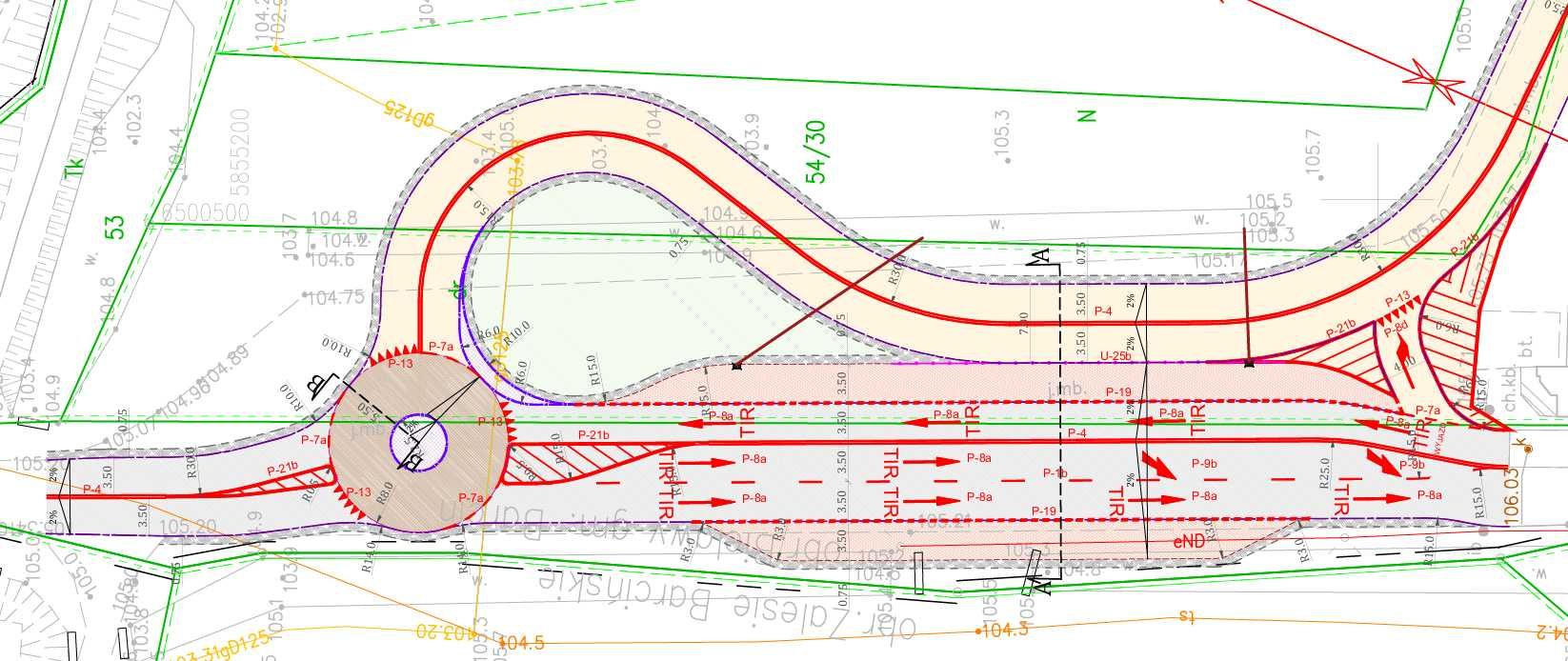Nauka/Kurs AutoCAD/Budownictwo/Projekty na studia/Sygnalizacje/Rysunki