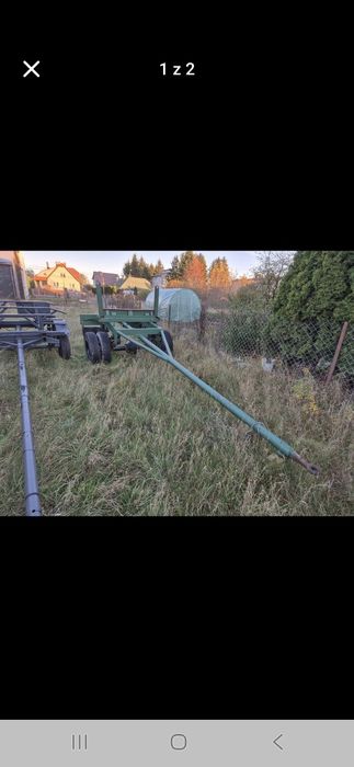 Przyczepa dluzycowa mocna z kołem zapasowym