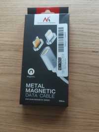 Kabel lightning USB magnetyczny silver MCE161