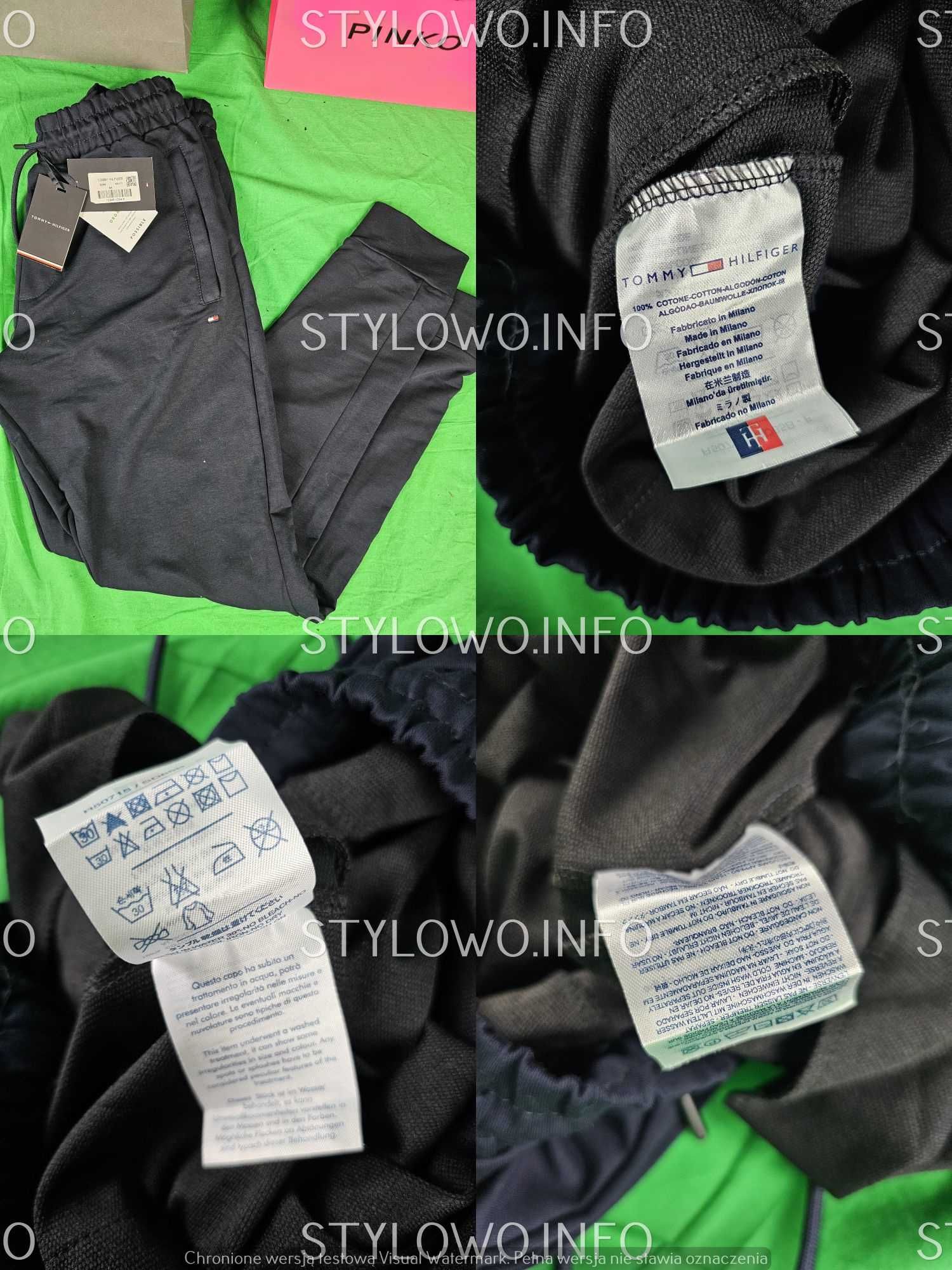 Spodnie Dresowe Tommy Hilfiger Dresy Wyszywane Outlet th Premium