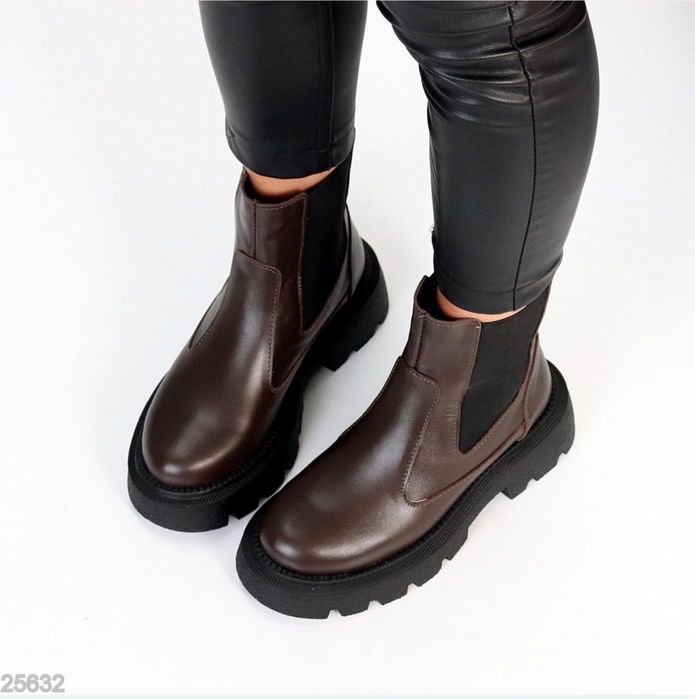 Челсі жіночі зима з натуральноі шкіри та замші