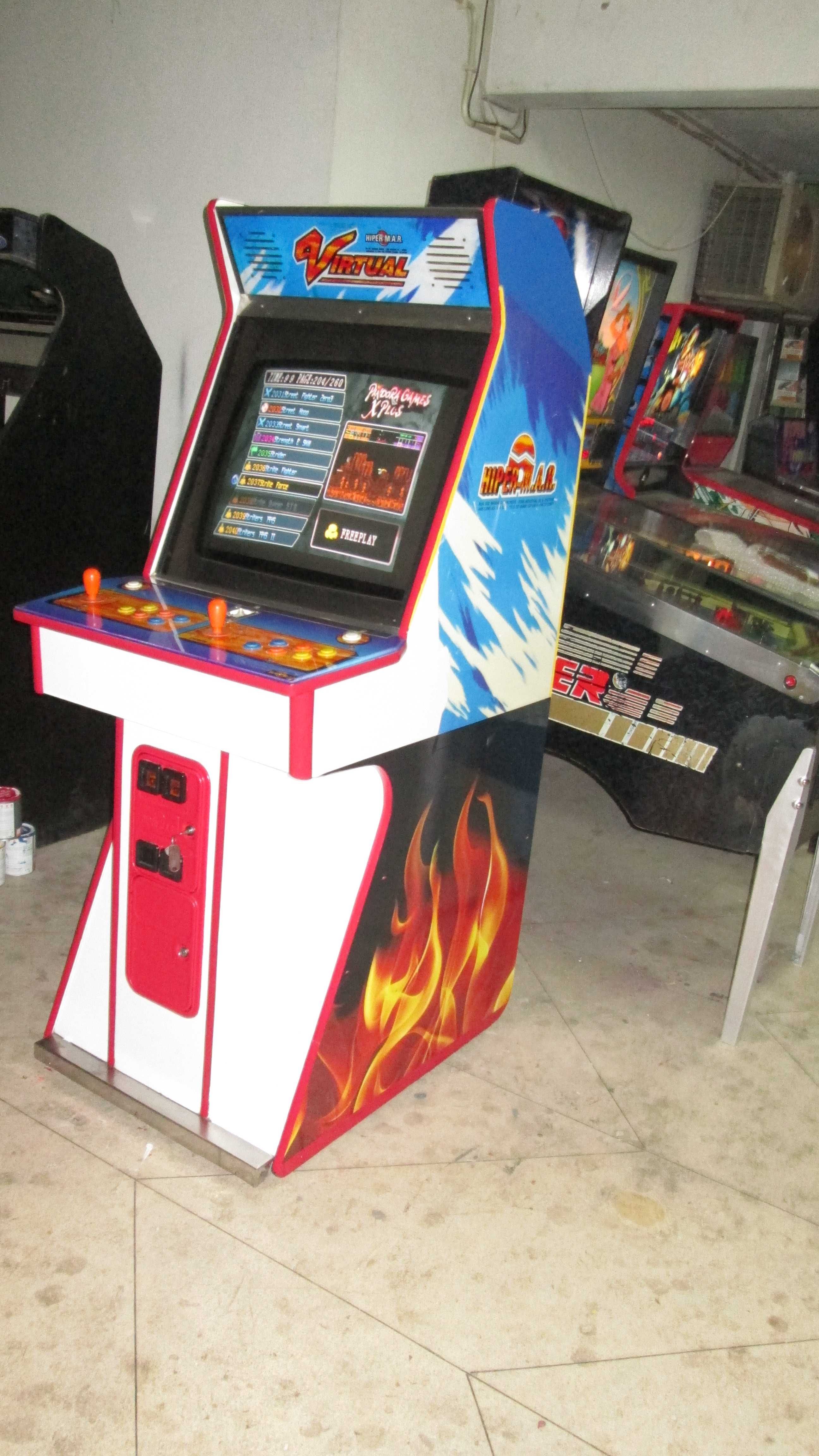 2800 jogos em máquina arcade como nova