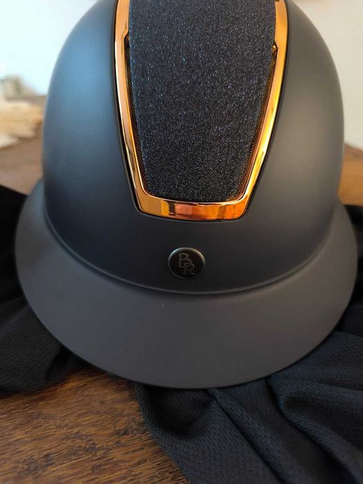 Kask BR Omega granatowo-różowozłoty toczek S  52/54