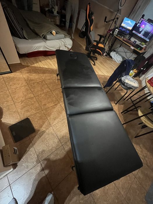 Stól/lóżko do masażu/tatuaże