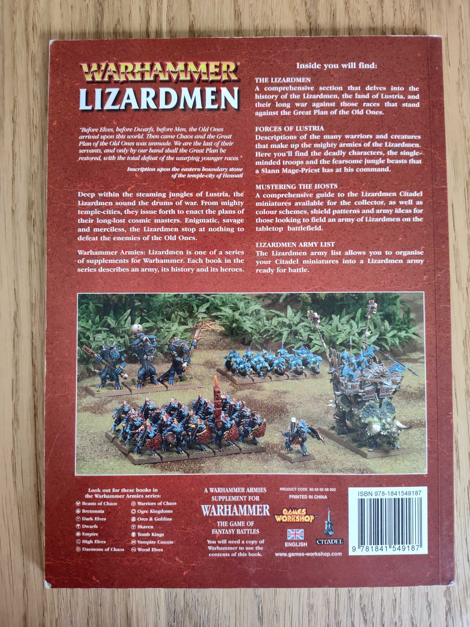 Warhammer Fantasy Battle Lizardmen podręcznik 7 ed