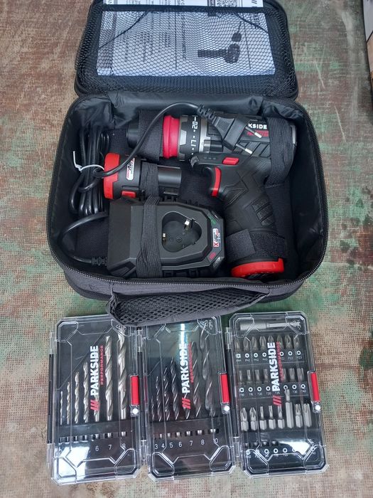 Zestaw wiertarko wkretarka Parkside Performance +2aku