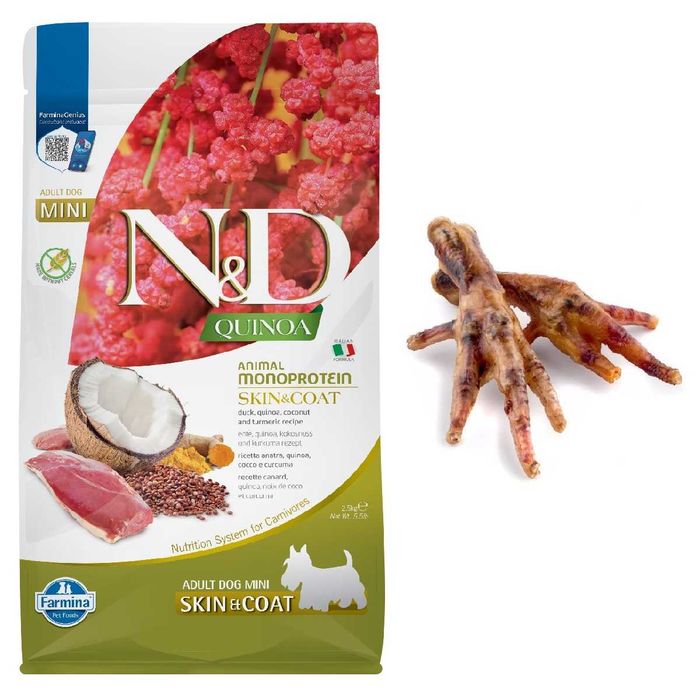 Farmina Dog N&D Quinoa Skin & Coat Adult Mini duck 2,5 kg