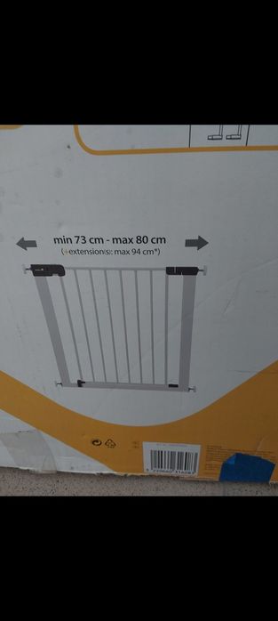 Bramka ochrona do drzwi, mocowana rozporowo